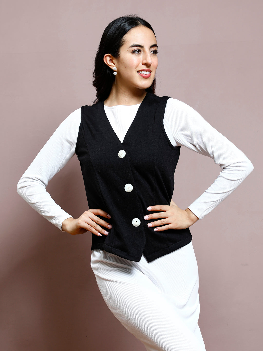 Athena Women V-neck Sleeveless Sweatshirt