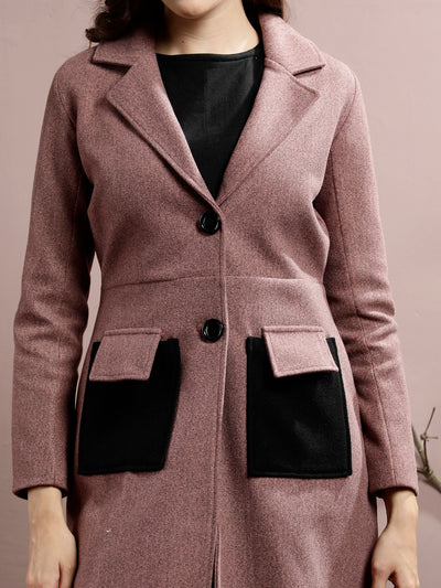 Athena Notched Collar Longline Over Coat