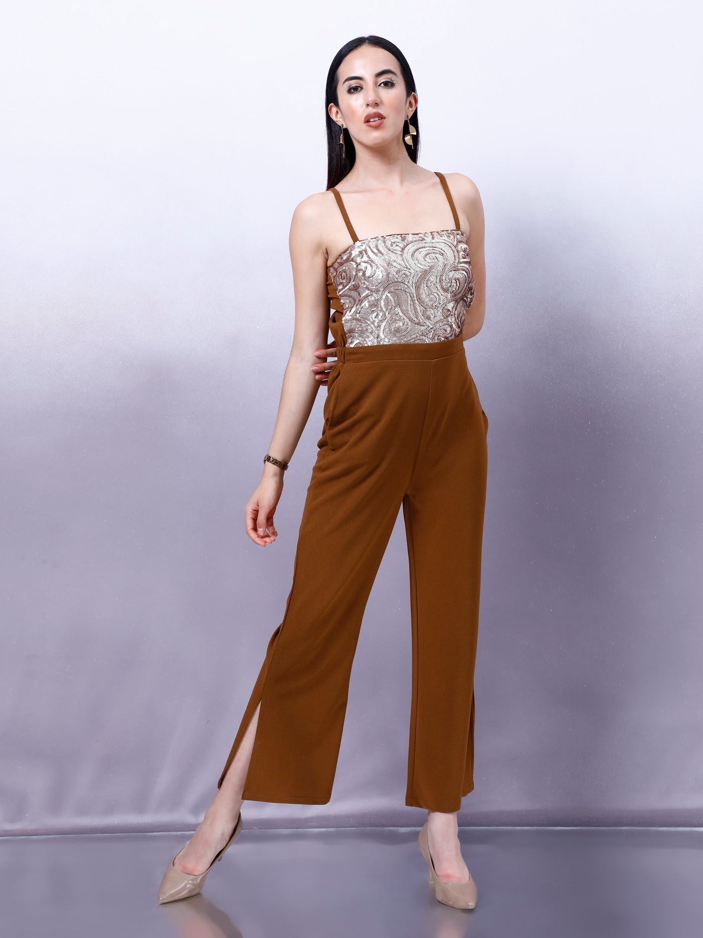 Athena Women Basic Jumpsuit with Embellished