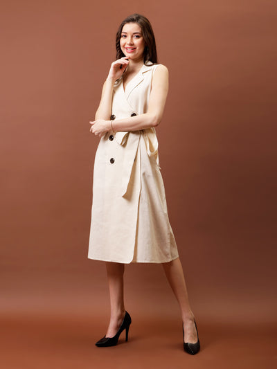 Athena Immutable Linen Formal Midi Dress