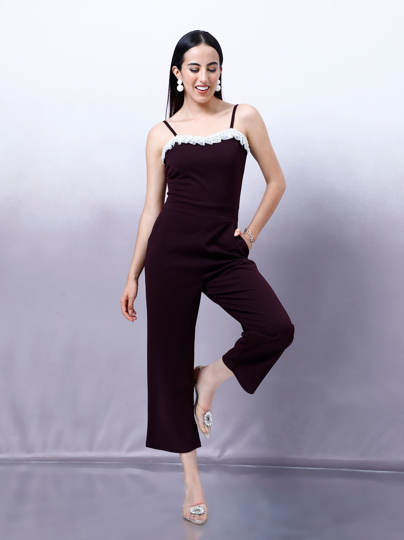 Athena Basic Jumpsuit with Embellished