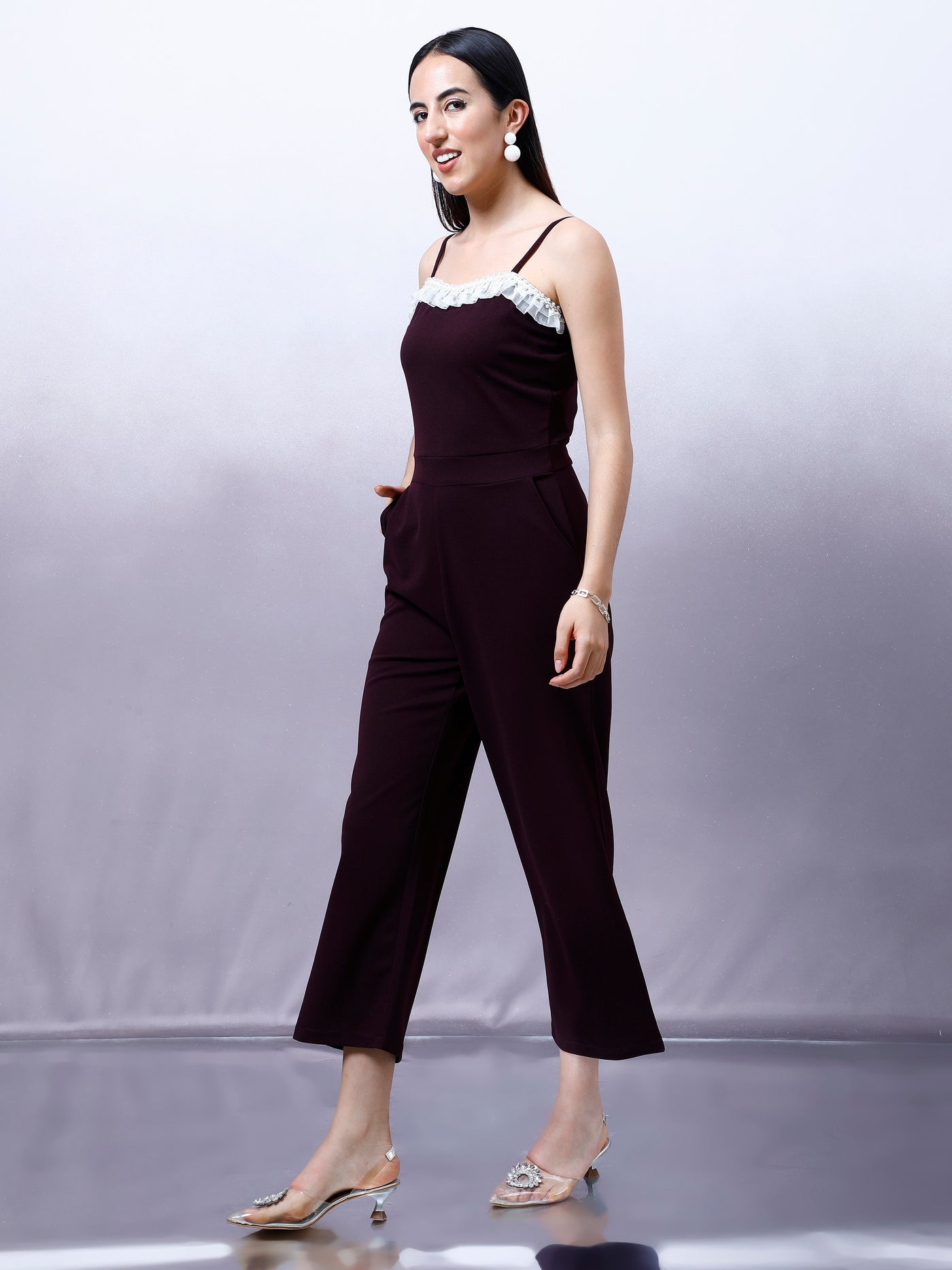 Athena Basic Jumpsuit with Embellished