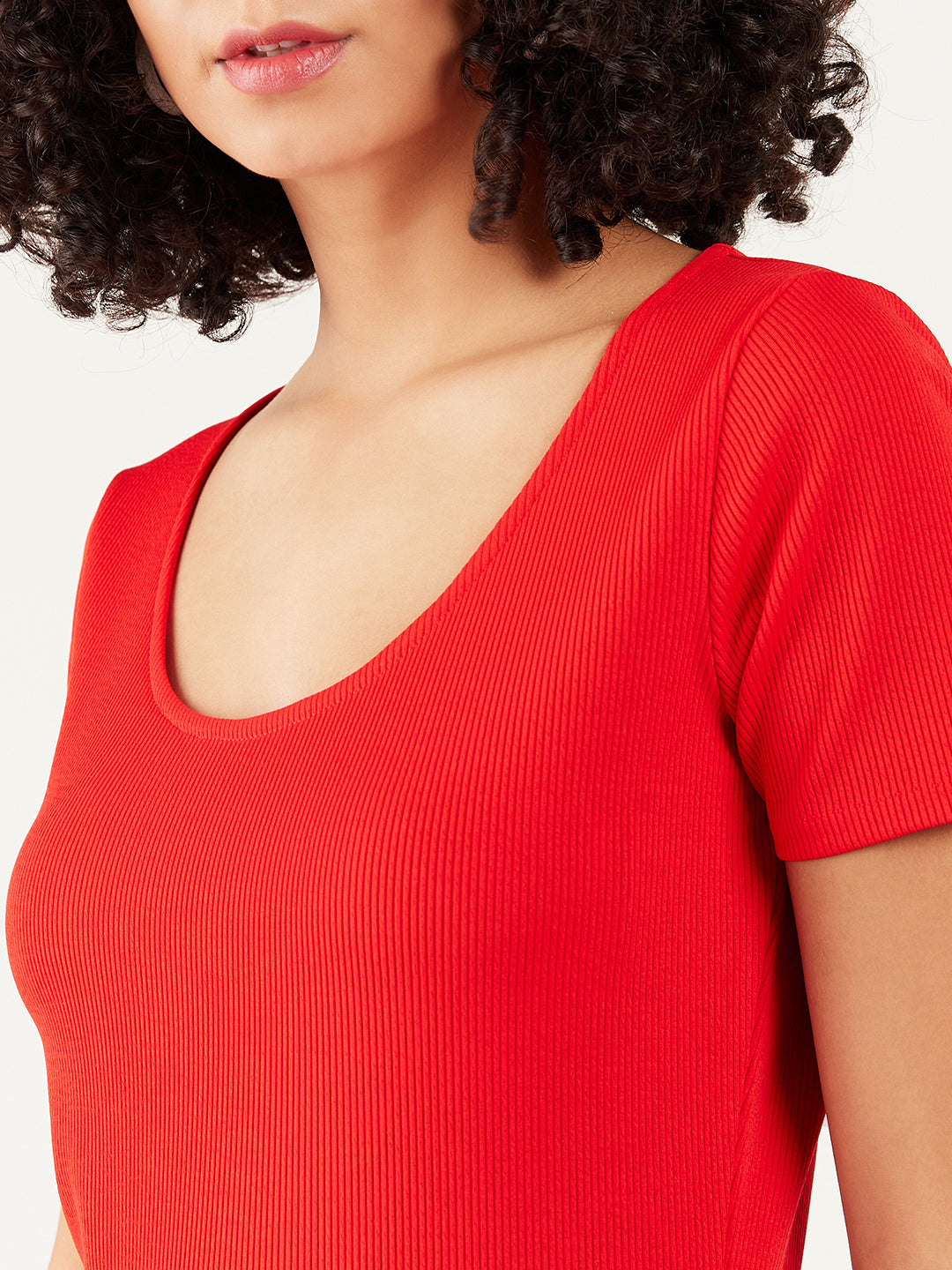 Athena Ribbed Scoop Neck Top