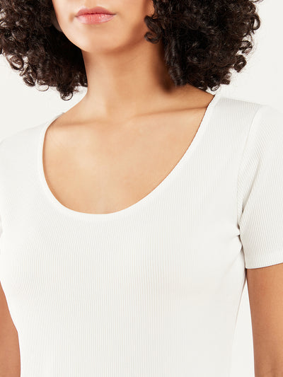 Athena Ribbed Scoop Neck Top