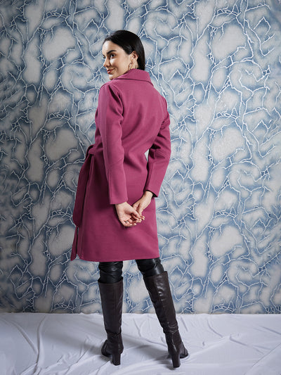Athena Single-Breasted Woollen Overcoat