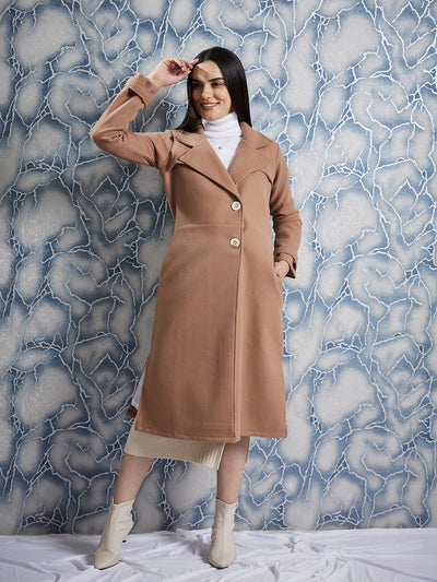 Athena Single Breasted Woollen Trench Coat