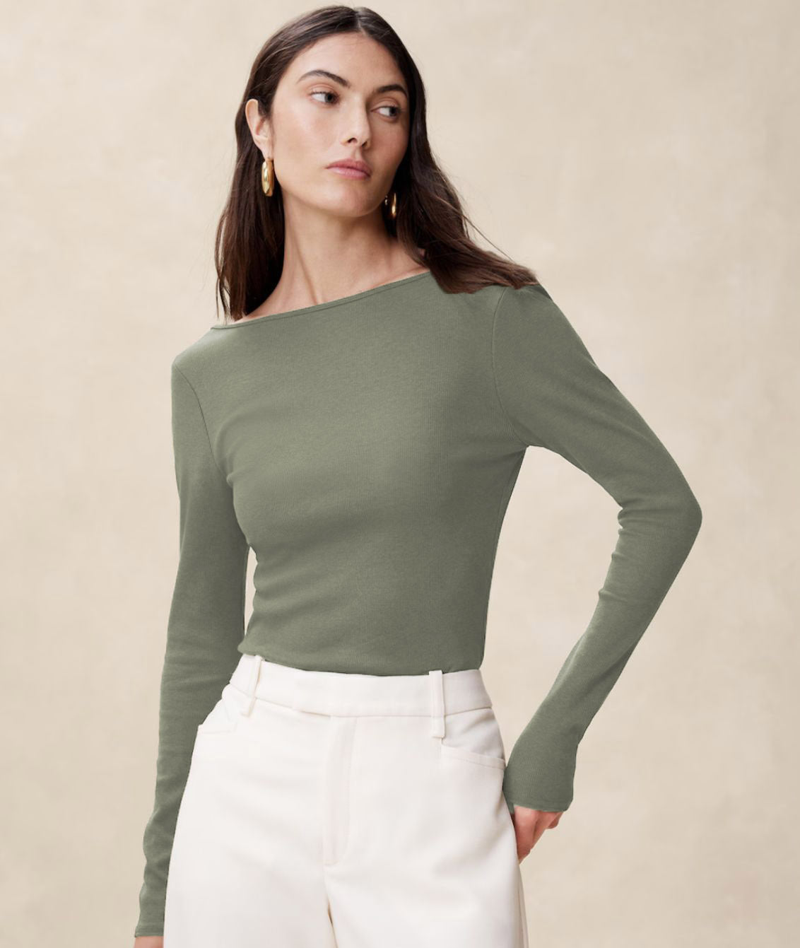 Athena Immutable Green regular fitted top