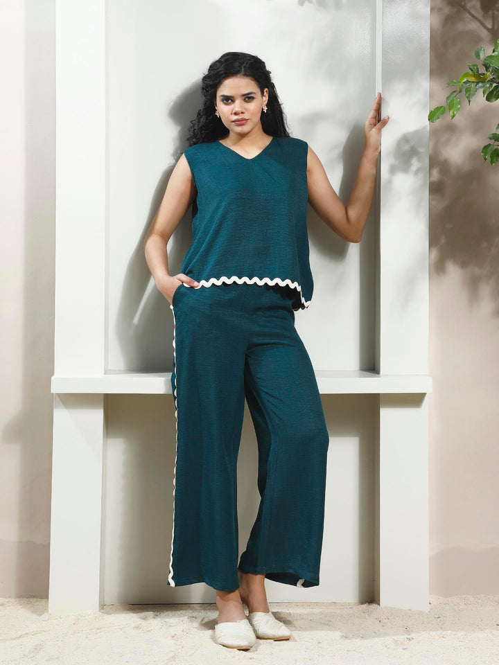 Boho By Athena Sleeveless Top With Trouser Co-Ords