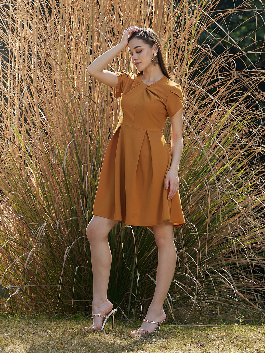 Athena V-Neck Fit And Flare Dress - Athena Lifestyle