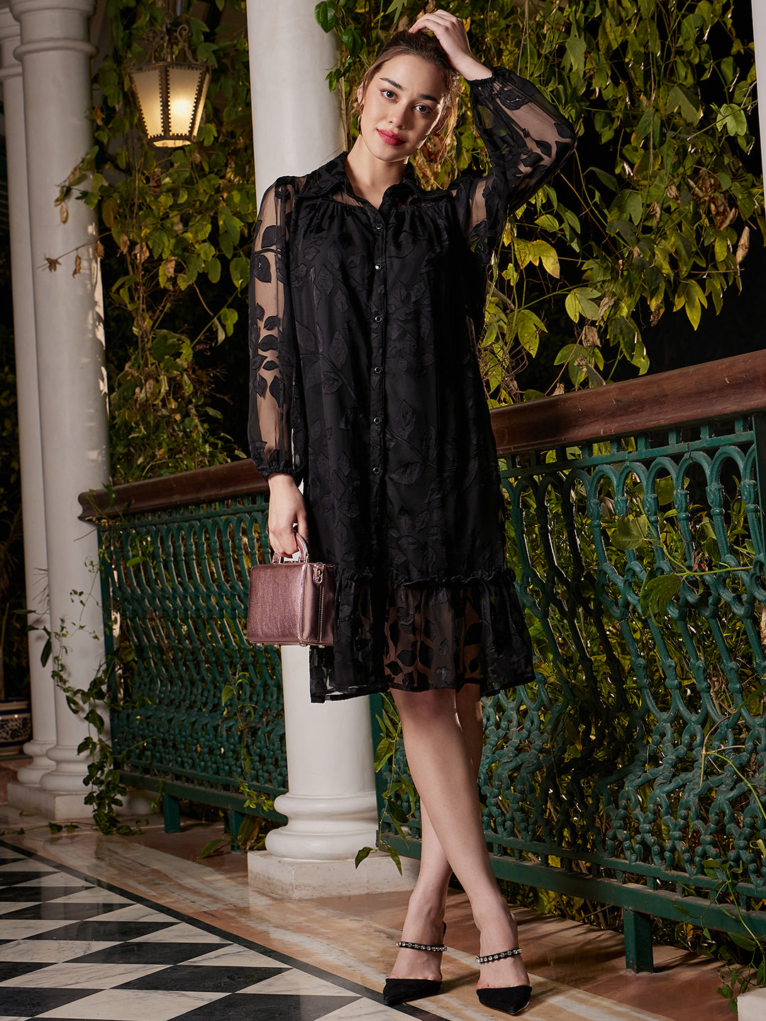 Athena Semi Sheer Shirt Dress - Athena Lifestyle