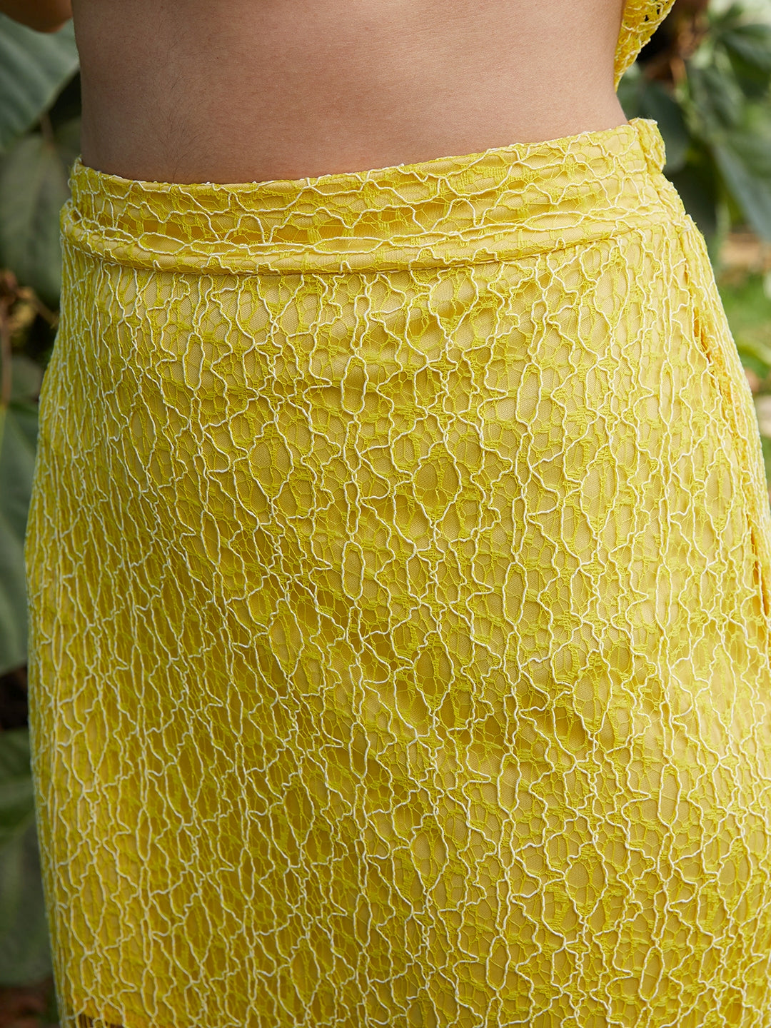 Athena Self Design Lace Top & Skirt Co-Ords - Athena Lifestyle