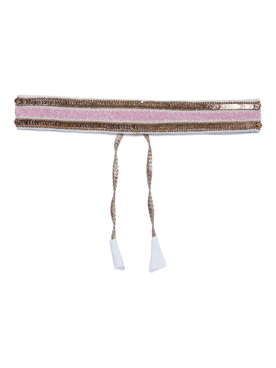 Athena Women Pink Embellished Formal Belt - Athena Lifestyle