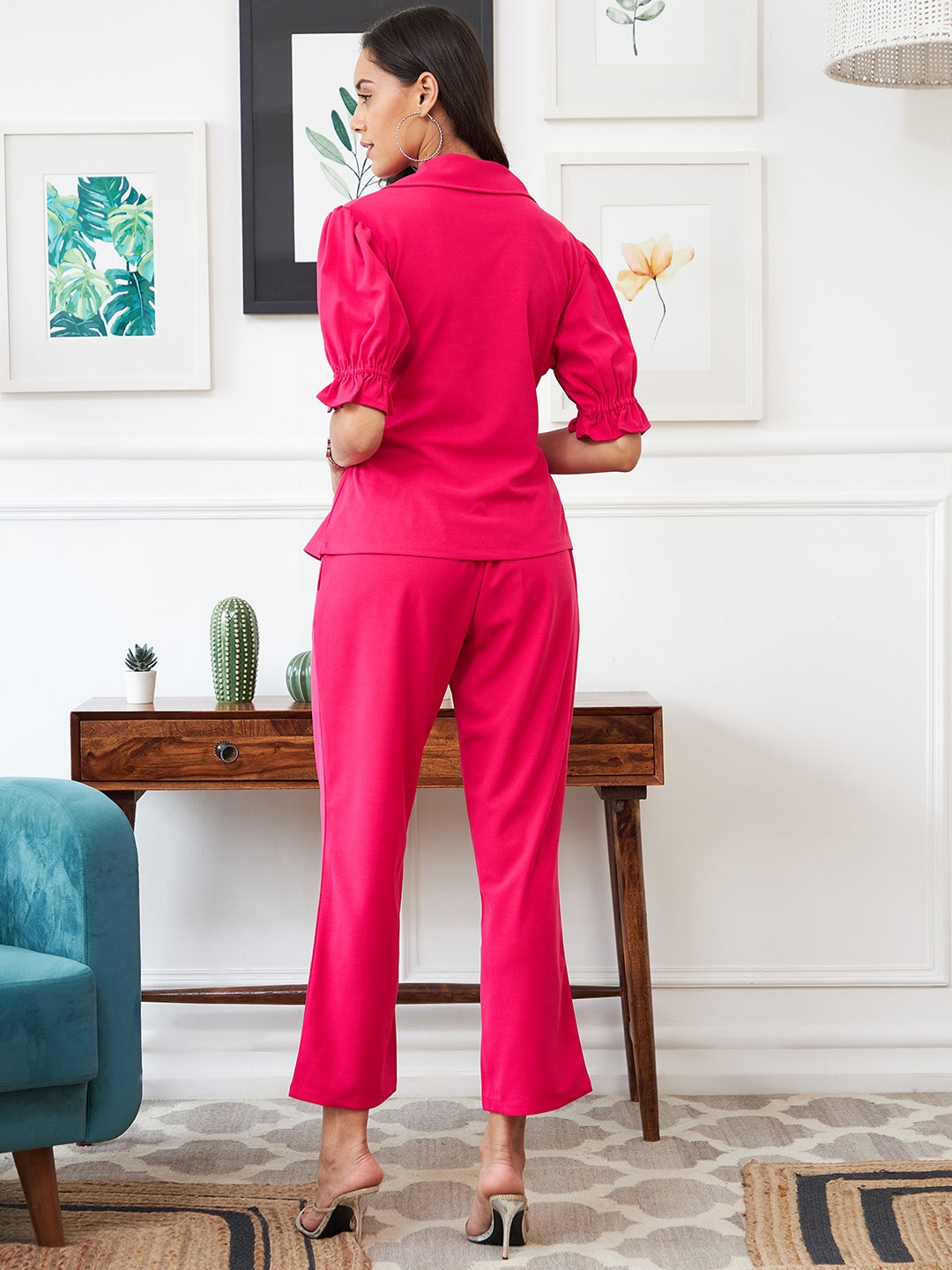 Athena Women Fuchsia Solid Co-Ord Set – Athena Lifestyle