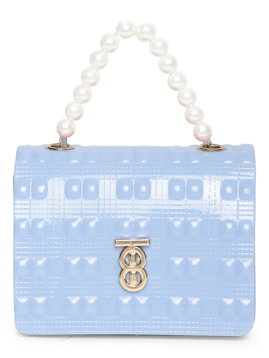 Athena Blue Textured Envelope Clutch - Athena Lifestyle