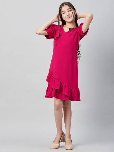 Athena Girl Fuchsia A-Line Dress - Athena Lifestyle