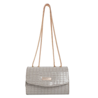 Athena Grey Structured Shoulder Bag - Athena Lifestyle