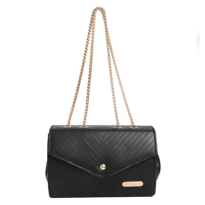 Athena Women Black Structured Handheld Bag - Athena Lifestyle