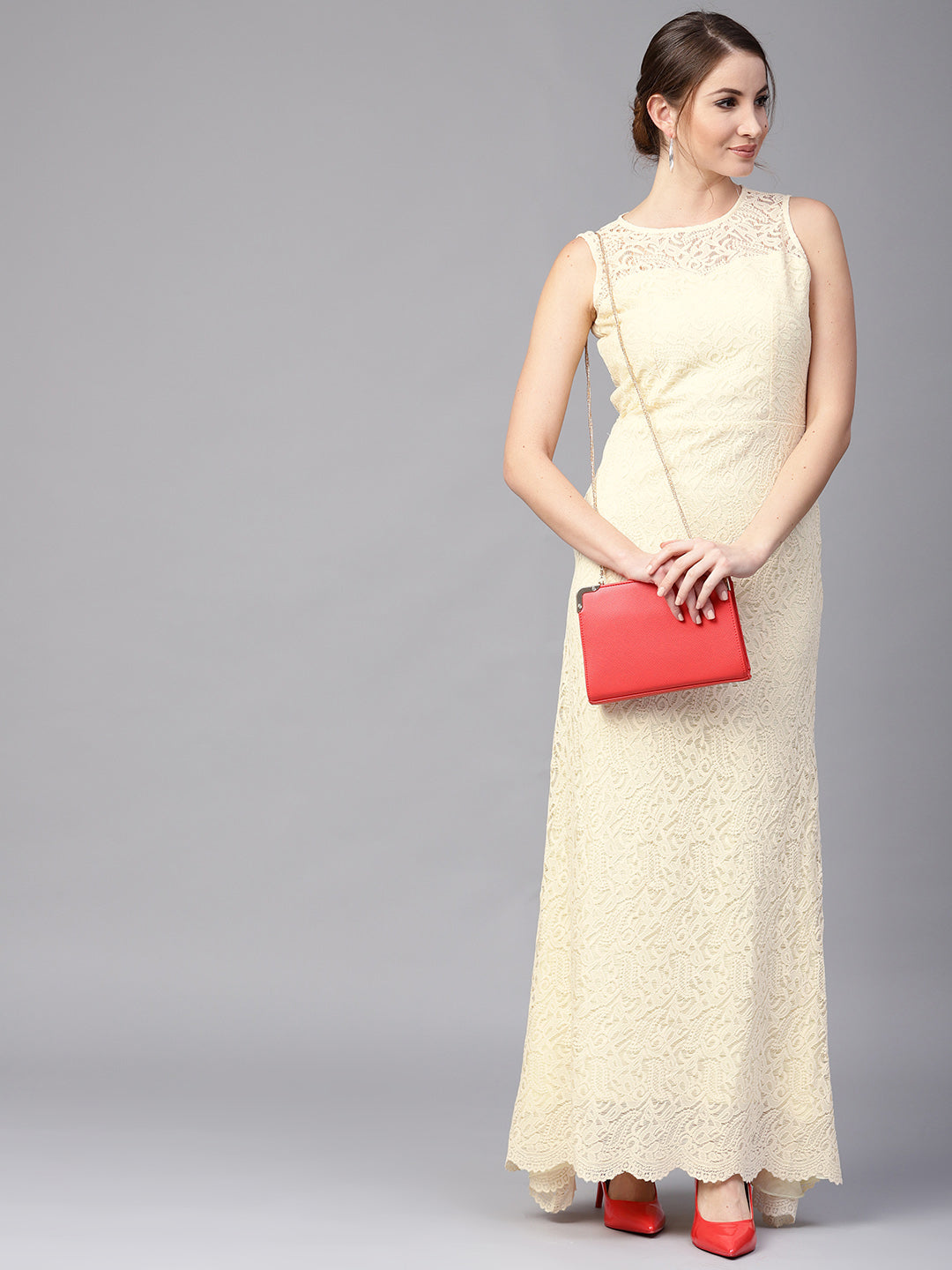 Athena Yellow Lace Maxi Dress - Athena Lifestyle