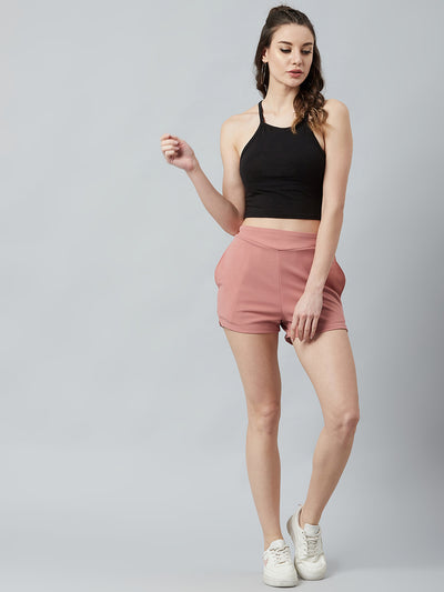 Athena Women Rose Solid Regular Fit Shorts - Athena Lifestyle