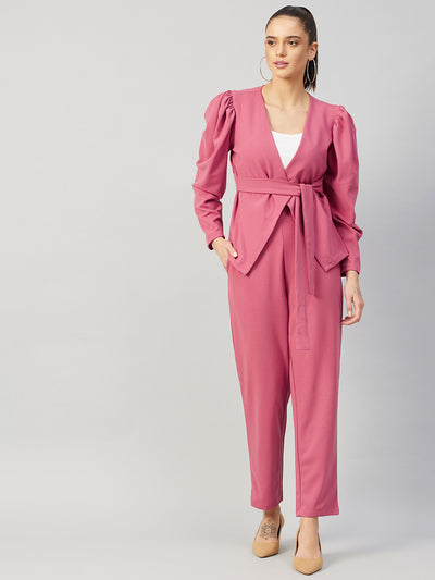 Athena Women Pink Coat with Trousers - Athena Lifestyle