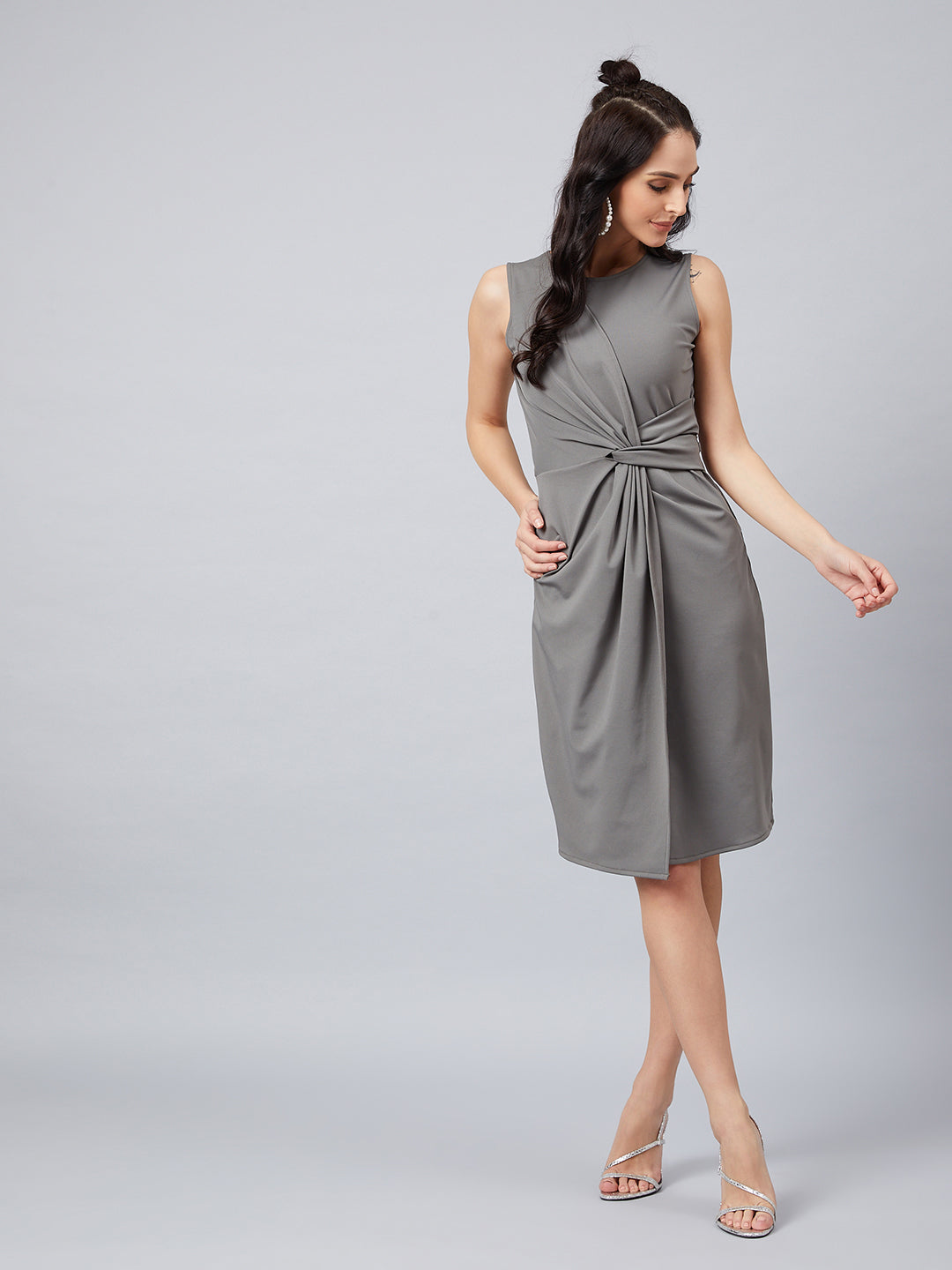 Athena Grey Sheath Dress - Athena Lifestyle