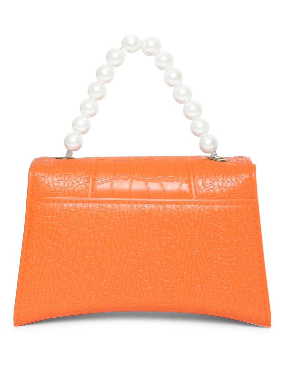 Athena Orange Buckle Detail Envelope Clutch - Athena Lifestyle