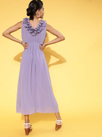 Athena Lavender cutout maxi dress - Athena Lifestyle