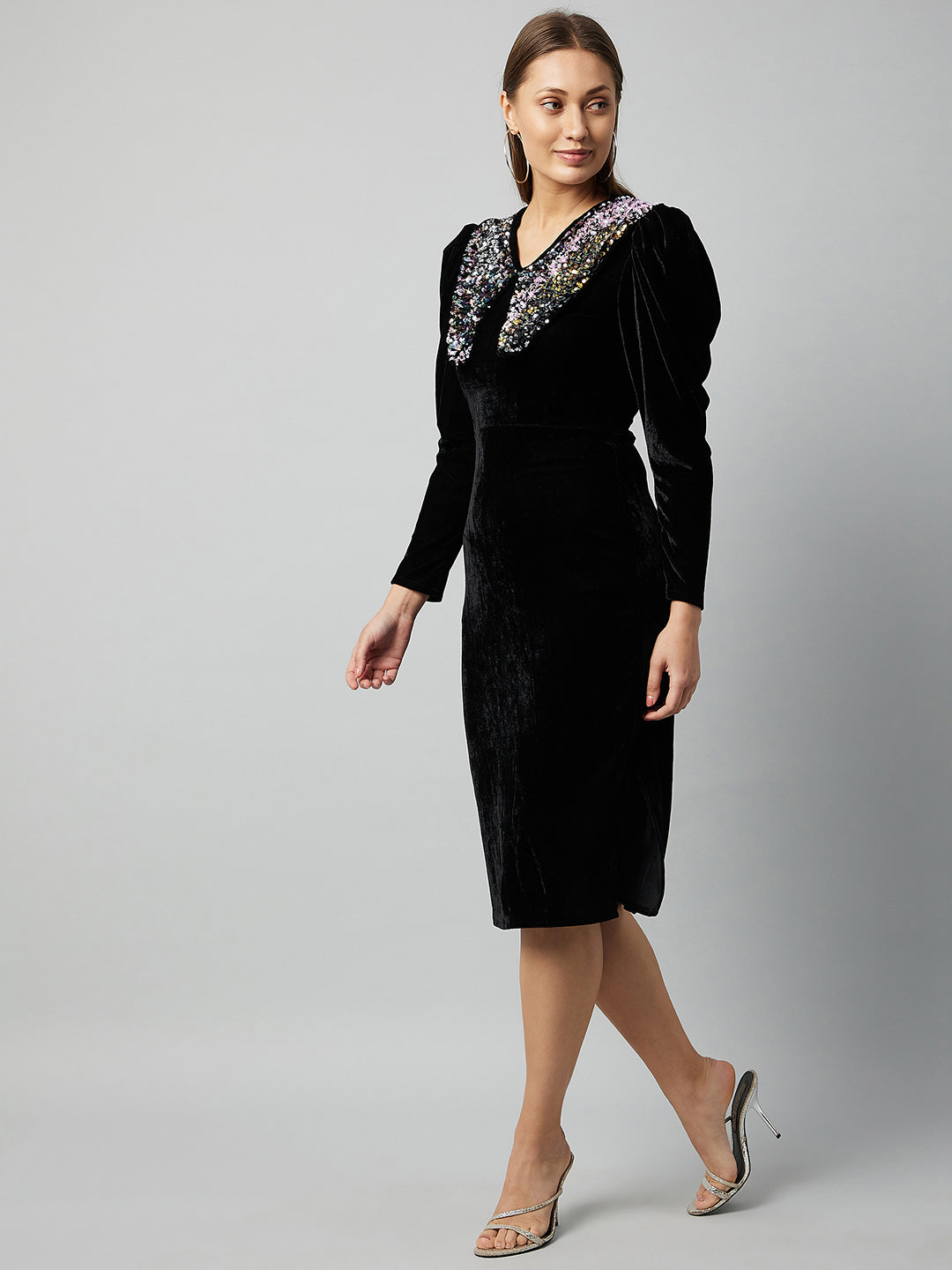 Athena Black Velvet Sheath Dress – Athena Lifestyle
