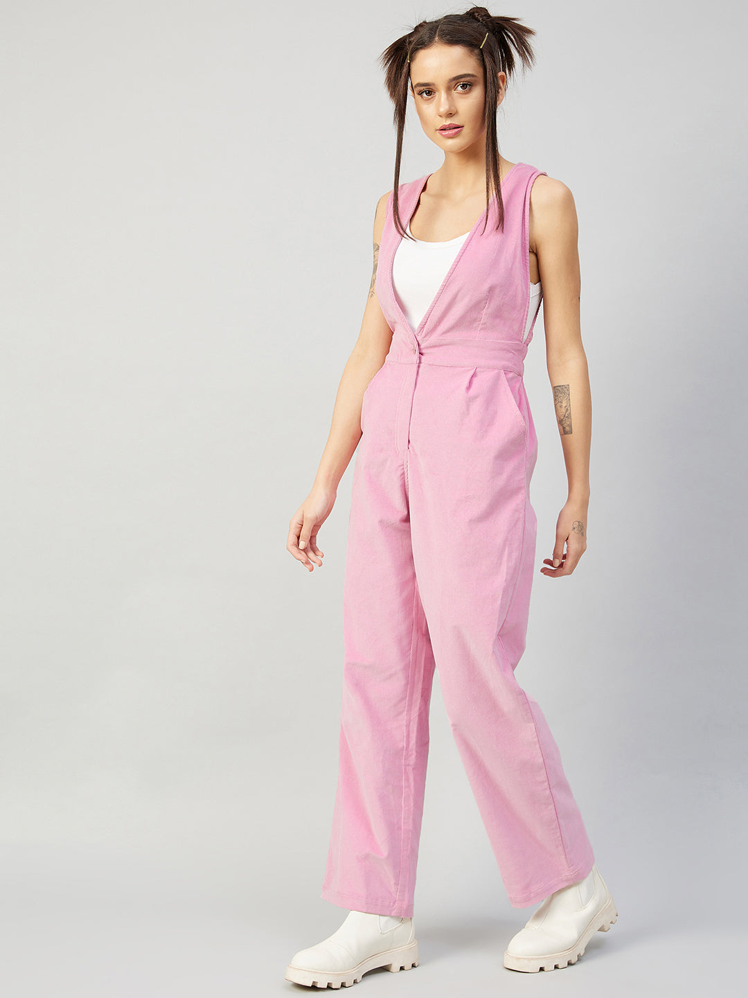 Athena Pink Codrouy Basic Jumpsuit - Athena Lifestyle