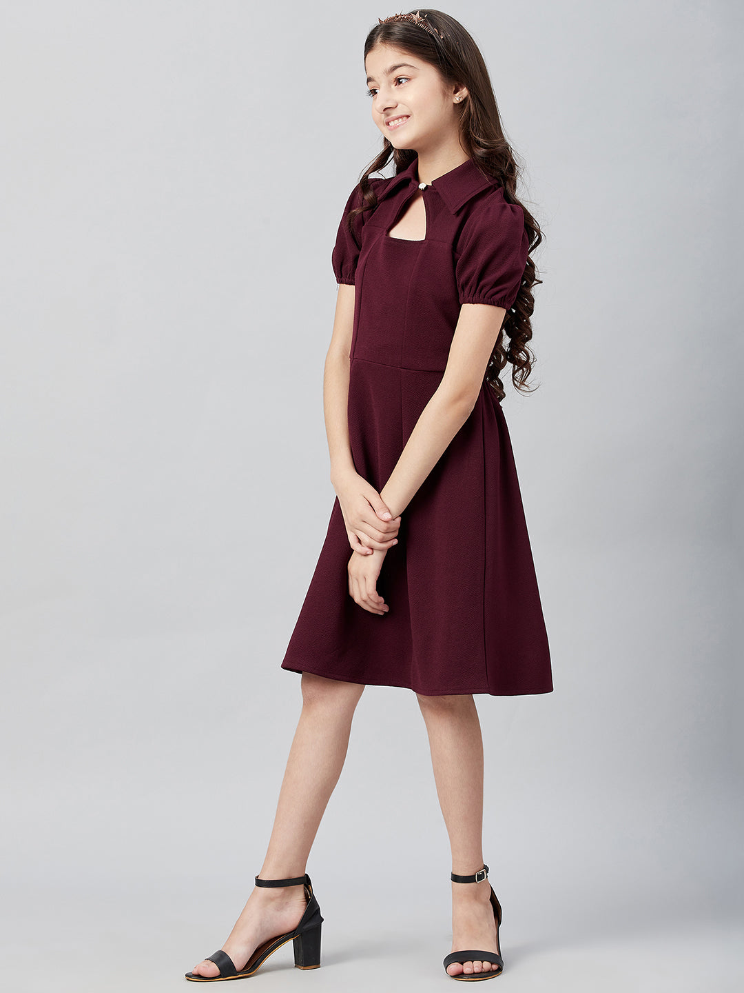 Athena Girl Burgundy Dress - Athena Lifestyle
