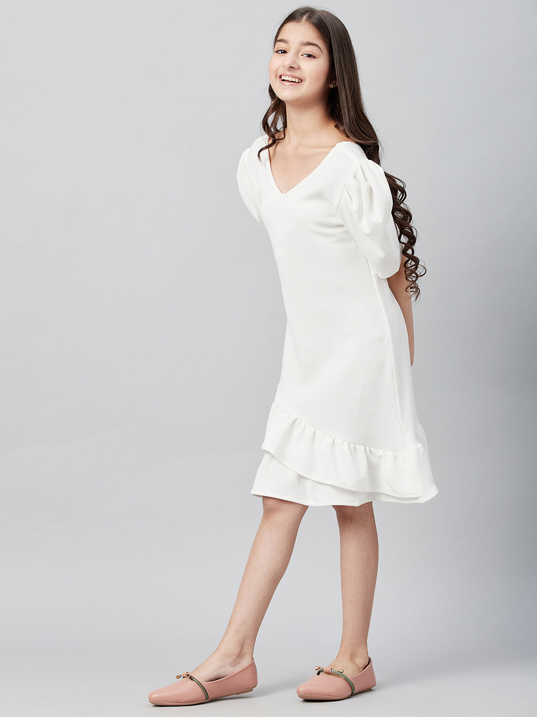 Athena Girl White A-Line Dress - Athena Lifestyle