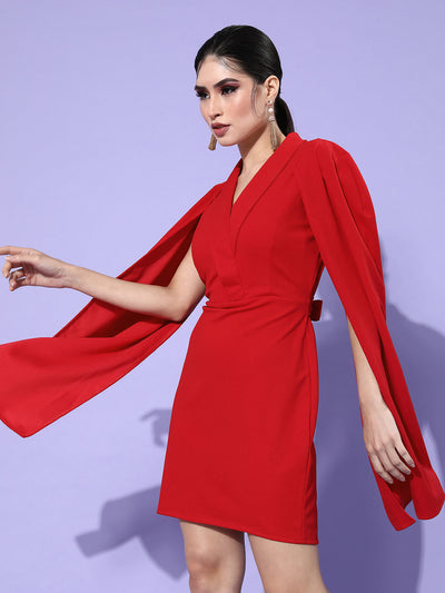 Athena Red Scuba Blazer Dress - Athena Lifestyle