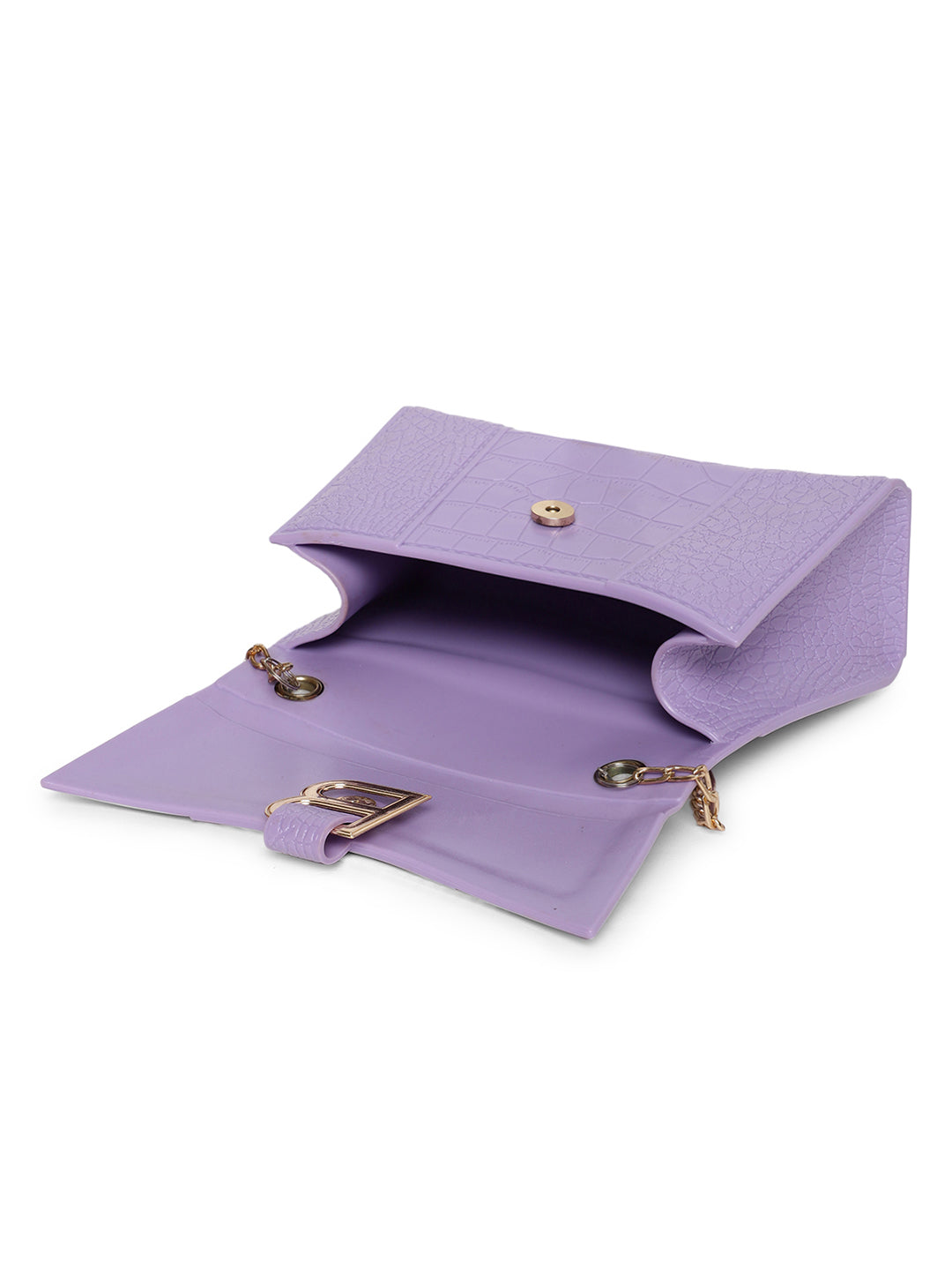 Athena Lavender Textured Envelope Clutch - Athena Lifestyle