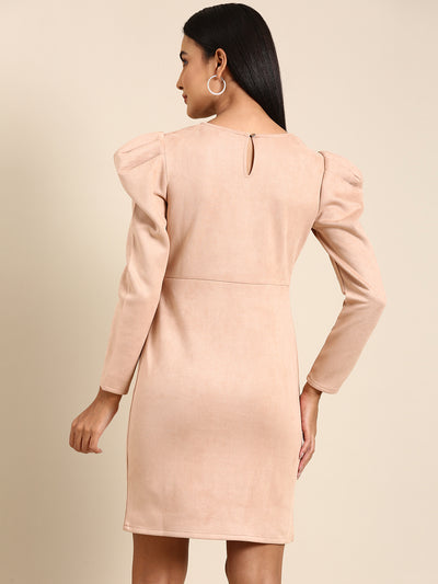 Athena Beige Sheath Dress - Athena Lifestyle