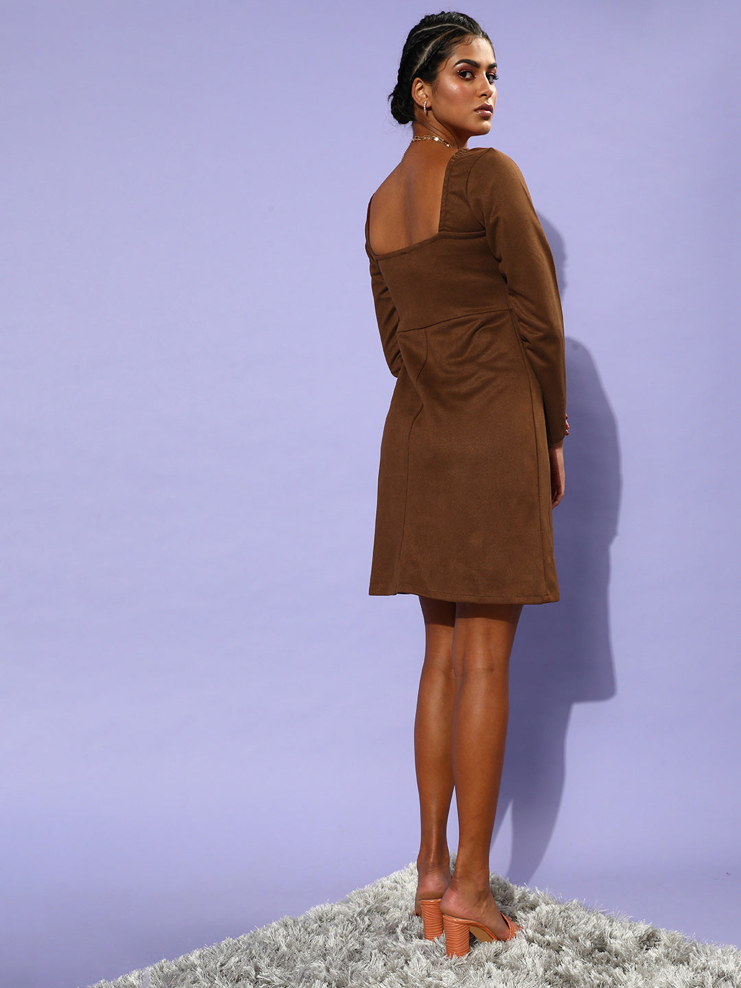 Athena Brown A-Line Dress - Athena Lifestyle