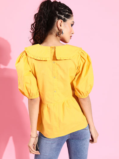 Athena Women Bright Yellow Sleek Top - Athena Lifestyle