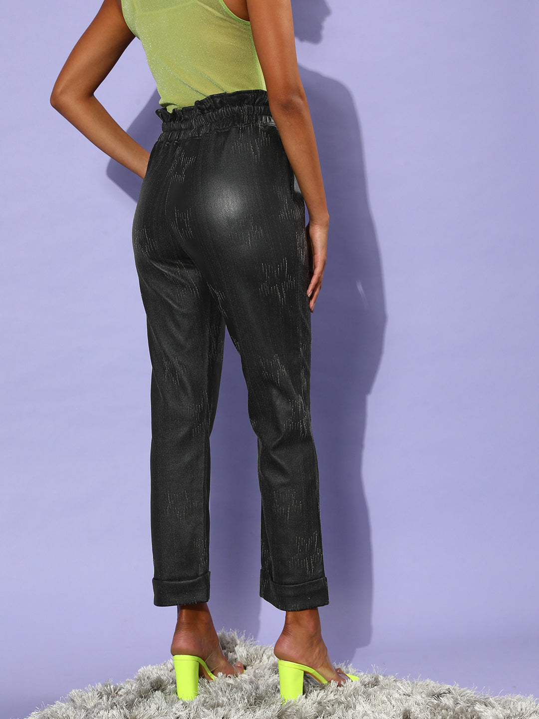 Athena Women Black Smart Easy Wash Trousers - Athena Lifestyle