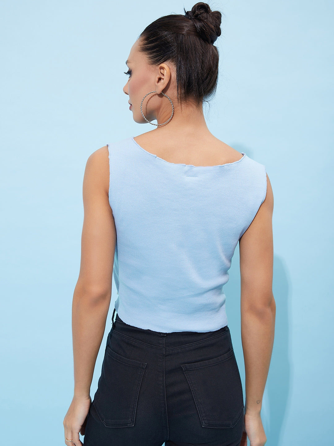 Athena Colourblocked Cotton Crop Top - Athena Lifestyle