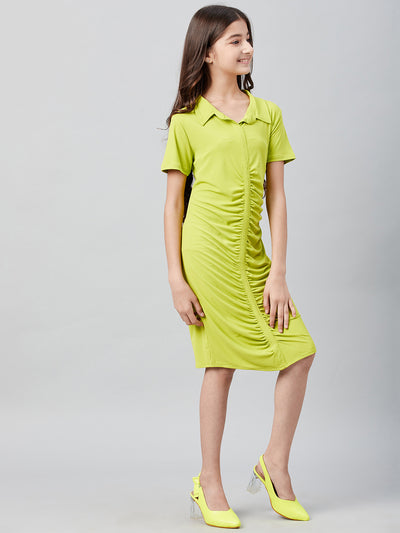 Athena Girl Green Striped Sheath Dress - Athena Lifestyle