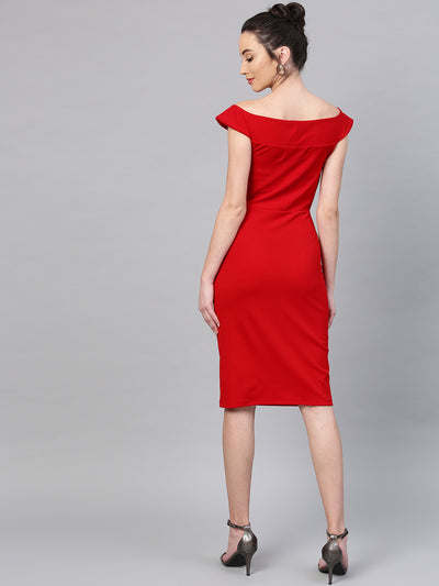 Athena Red Sheath Dress - Athena Lifestyle