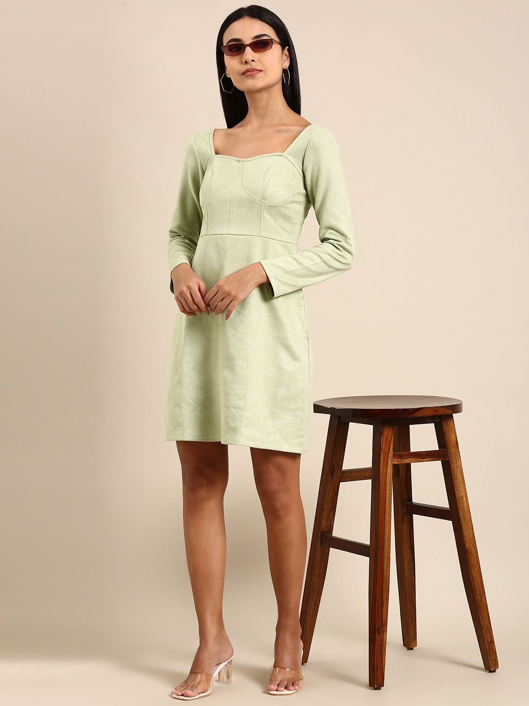 Athena Sea Green A-Line Dress - Athena Lifestyle