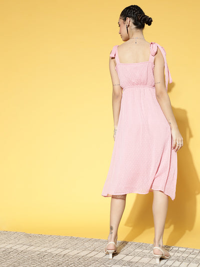 Athena Clay Pink sweetheart neck meddi dress - Athena Lifestyle