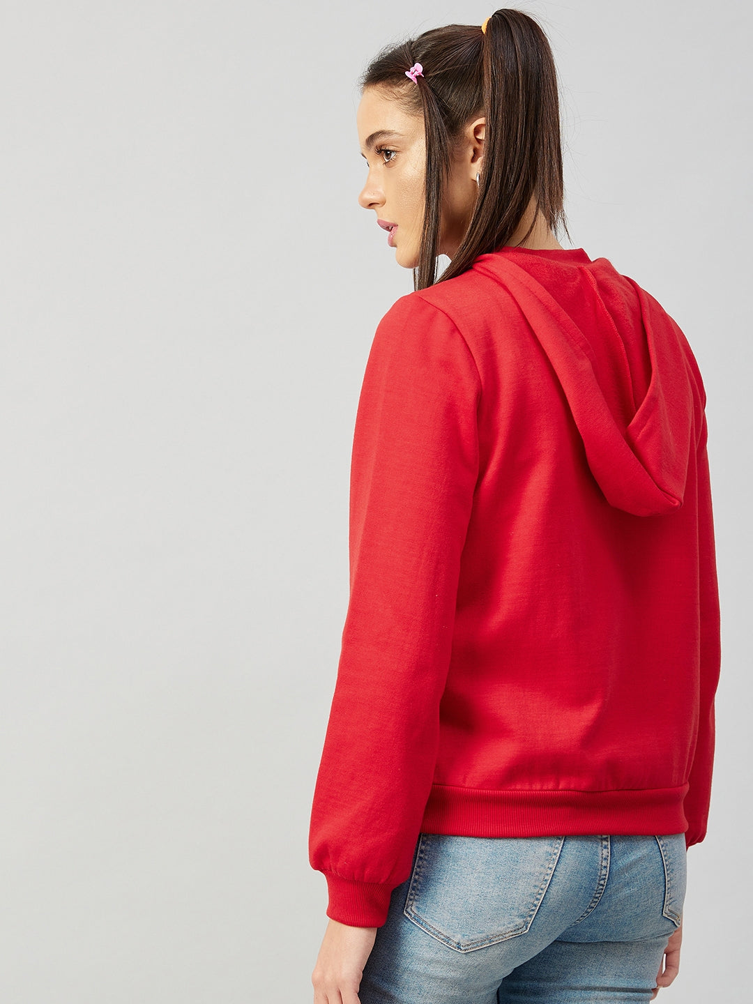 Athena Women Red Fleece Sweatshirt - Athena Lifestyle