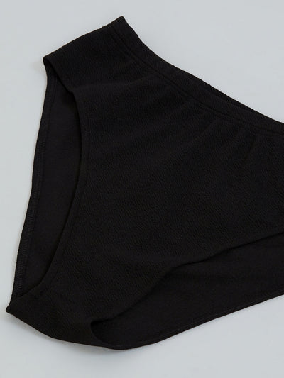 Athena Women Black Solid 2-Piece Swimwear - Athena Lifestyle