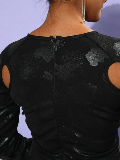 Athena Black Floral Sheath Dress - Athena Lifestyle
