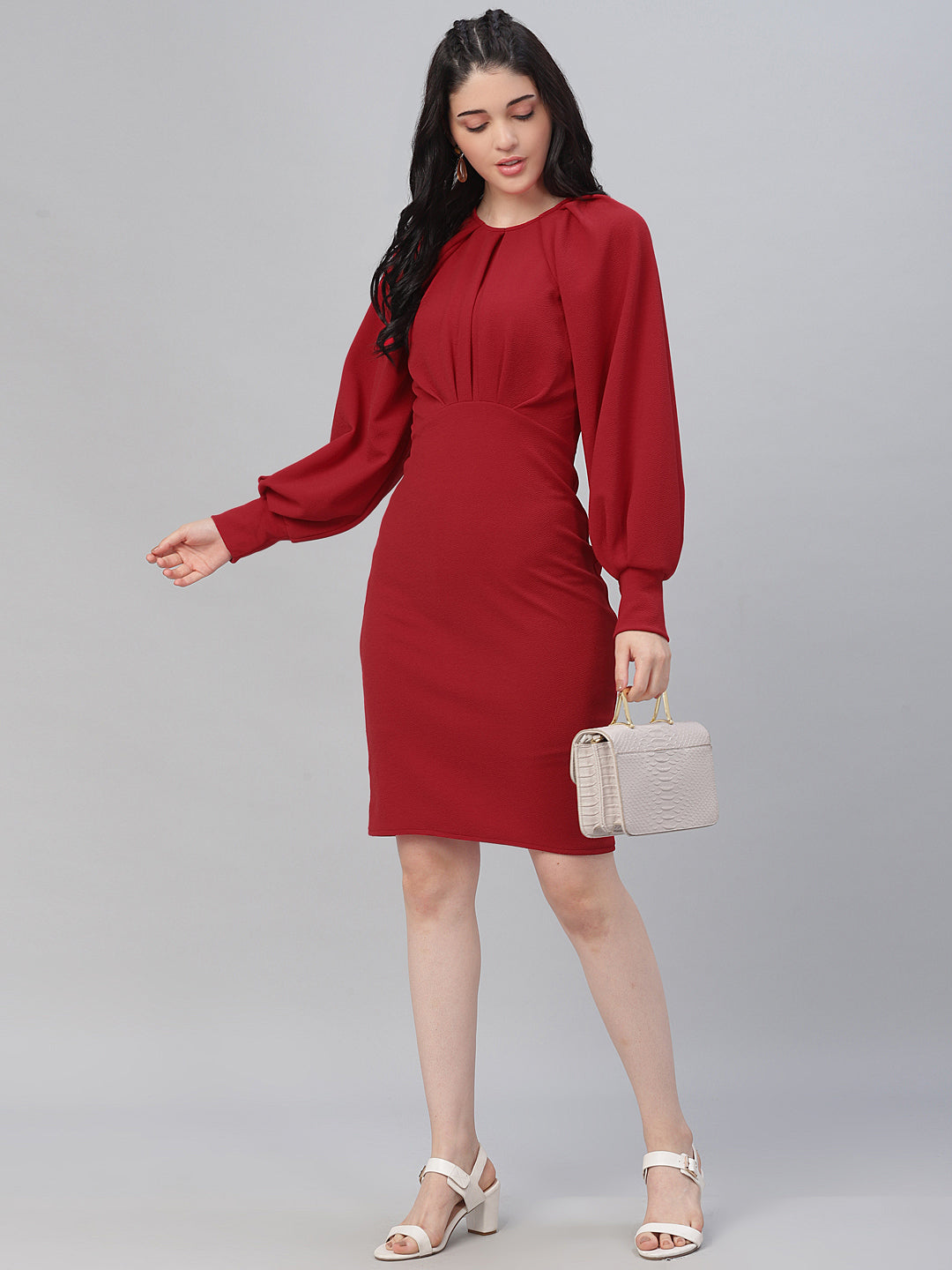 Athena Red Sheath Dress - Athena Lifestyle