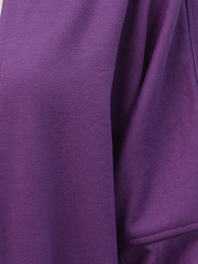 Athena Women Purple Solid Open Front Shrug - Athena Lifestyle