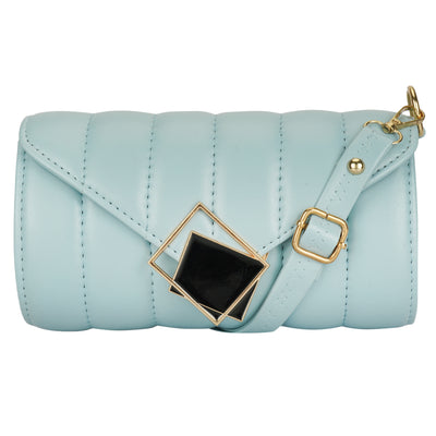 Athena Blue Structured Sling Bag - Athena Lifestyle